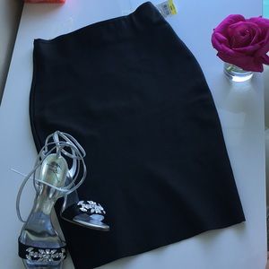 WOW Couture Black bodycon bandage midi skirt M